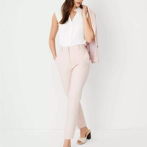 Ann Taylor High Rise Everyday Ankle Pant in Stretch Cotton